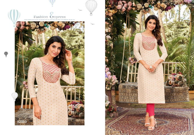 Kapil Trendz Amory 7 Embroidery Wholesale Kurti Collection